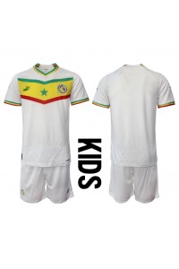 Senegal Babytruitje Thuis tenue Kind WK 2022 Korte Mouw (+ Korte broeken)